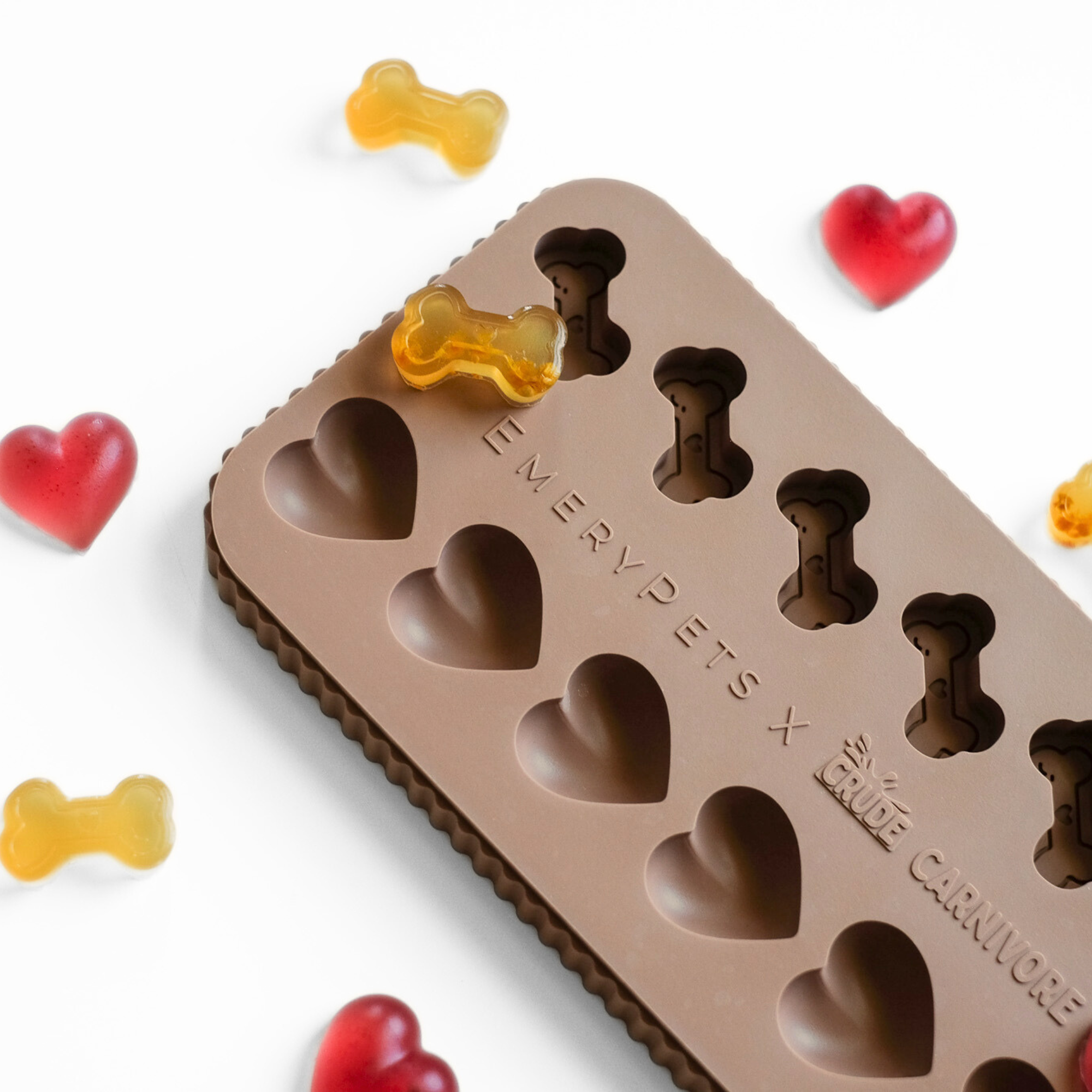 Heart + Bone Treat Mold (EmeryPets x Crude Carnivore)