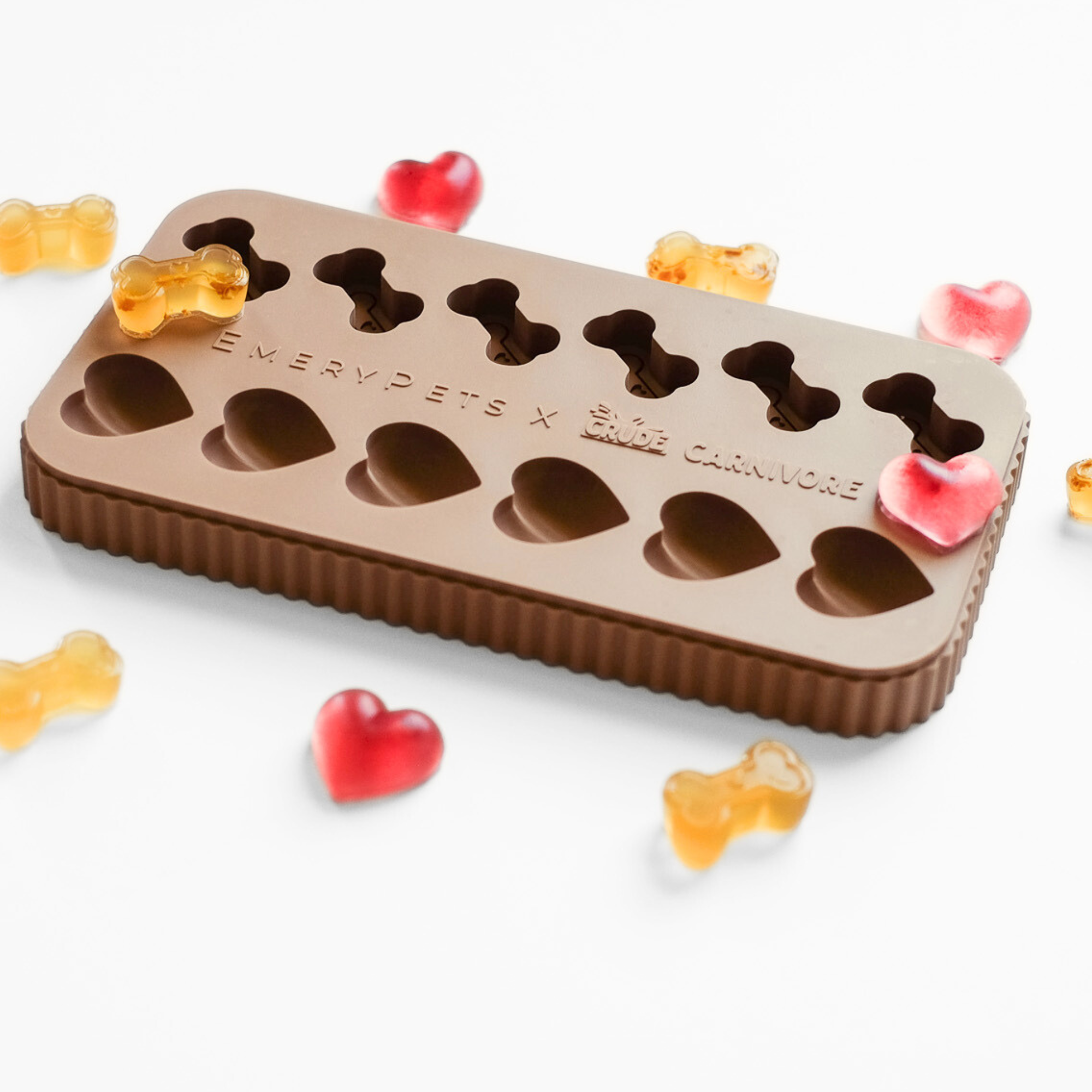 Heart + Bone Treat Mold (EmeryPets x Crude Carnivore)