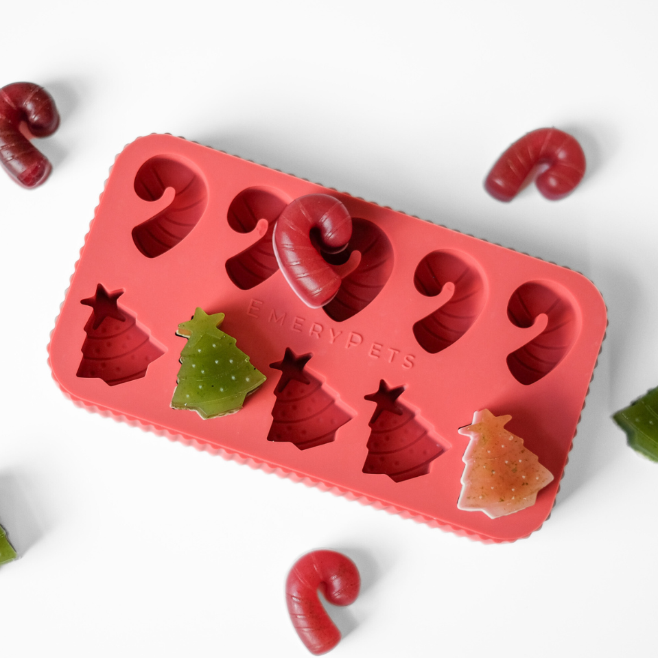 Christmas Tree + Candy Cane Treat Mold (Seasonal)