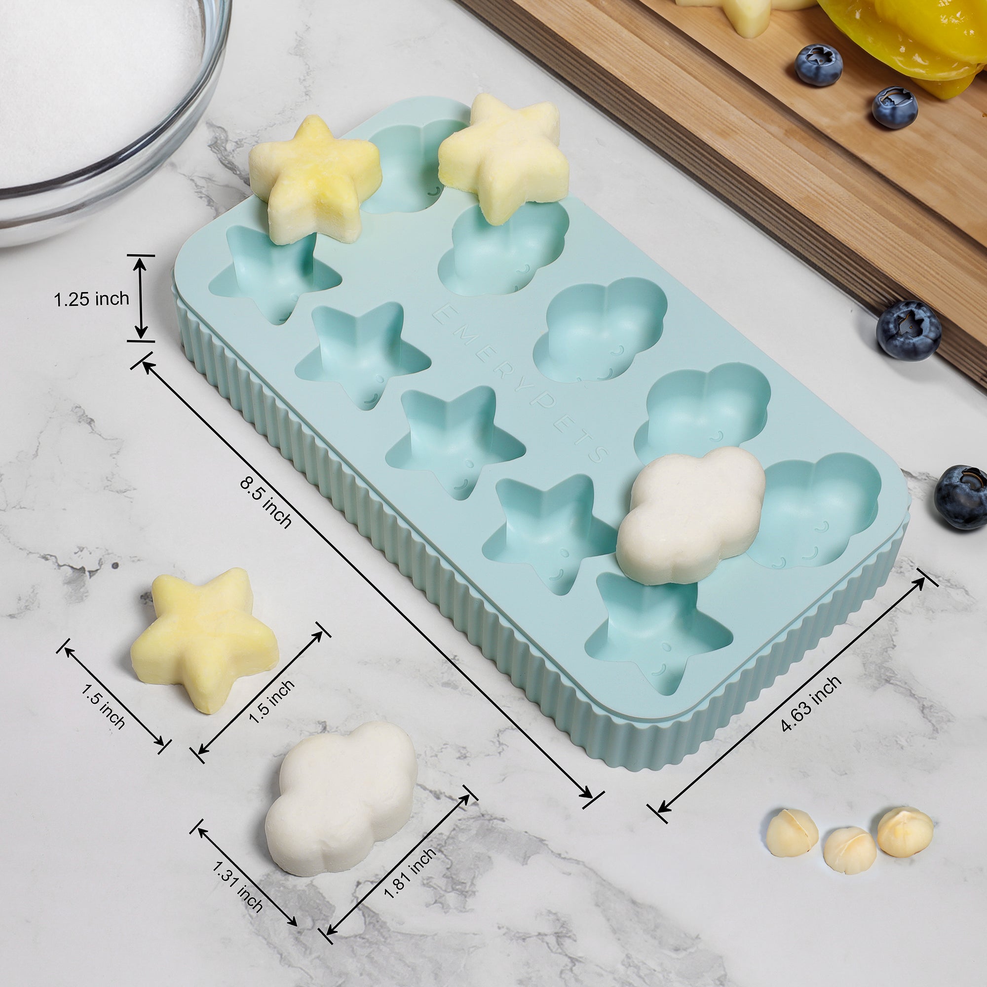 Star + Cloud Treat Mold