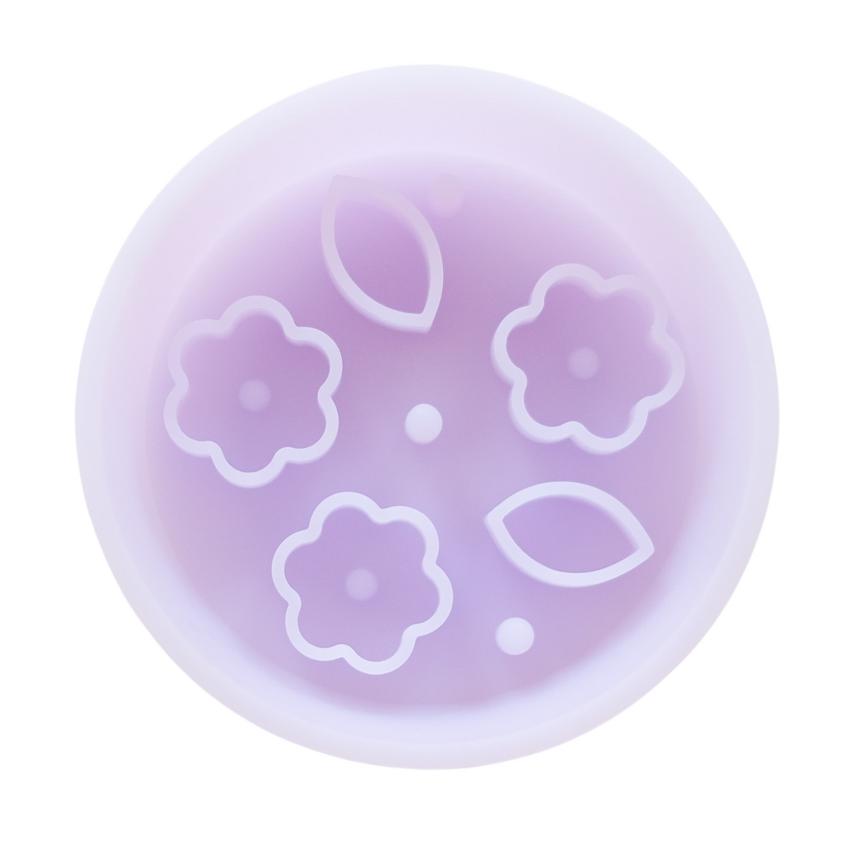 Flower + Leaf Slow Feeder Bowls (Jelly Purple) — photo 6