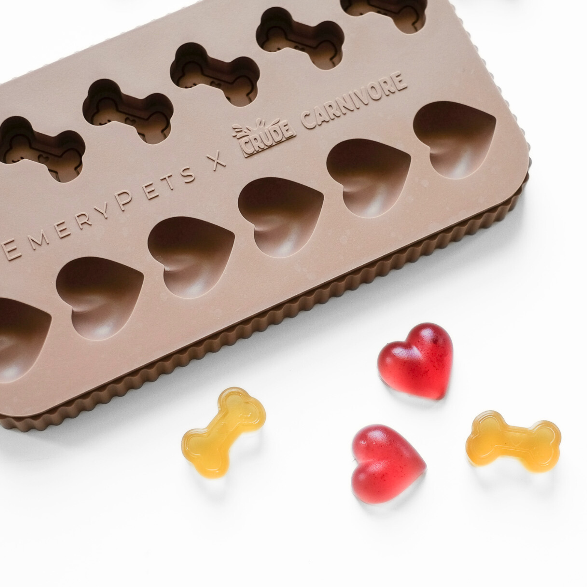 Heart + Bone Treat Mold (EmeryPets x Crude Carnivore)