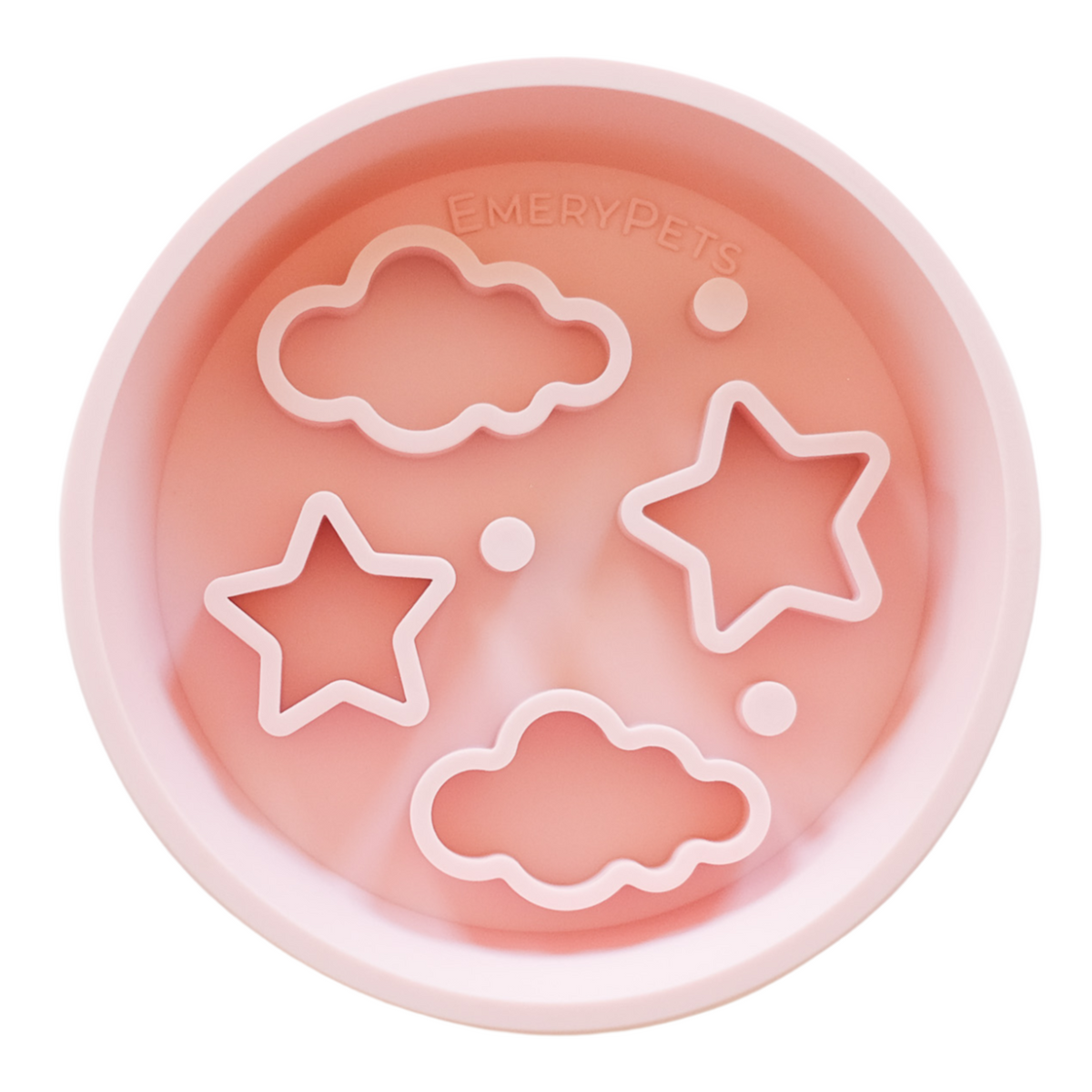 Star + Cloud Slow Feeder Bowls (Pink) — photo 7